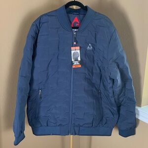 Gerry Men’s Hooded Bomber Jacket XXL NWT – Navy Insulated Zip-Up Coat